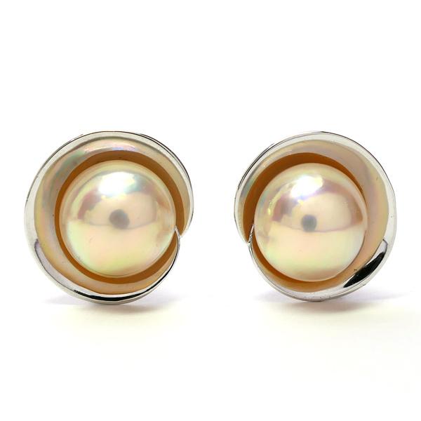 TASAKI（タサキ） マベパール イヤリング シルバー マベ真珠 送料無料
