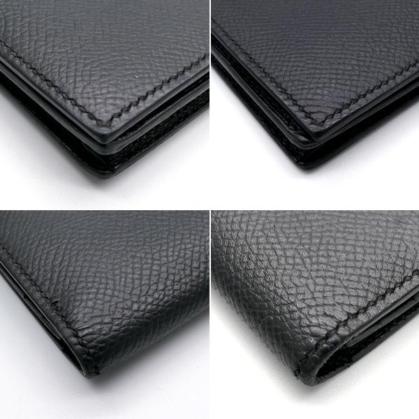 HERMES（エルメス） ベアンスフレ 長財布 ブラック ゴールド金具 C刻印