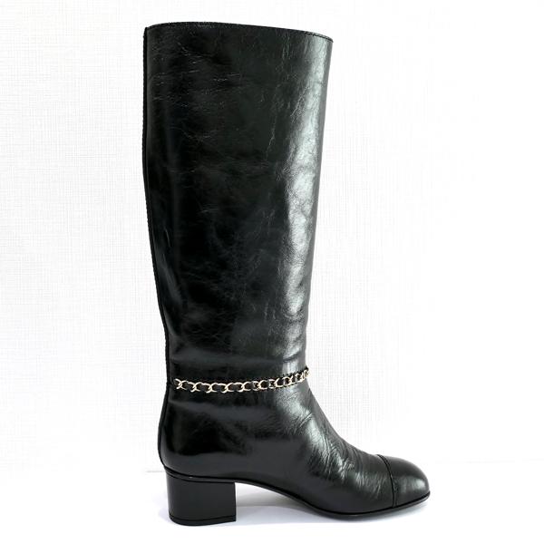 CHANEL ロングブーツ HIGH BOOTS G35006 #35.5 22.5cm ココ CHANEL ロングブーツ HIGH BOOTS G35006 #35.5 22.5cm ココ
