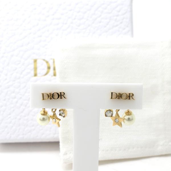 Christian Dior DIO(R)EVOLUTION ピアス ゴールドトーンメタル Christian Dior DIO(R)EVOLUTION ピアス ゴールドトーンメタル