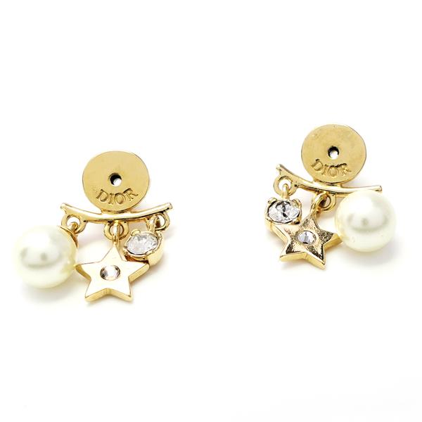 Christian Dior DIO(R)EVOLUTION ピアス ゴールドトーンメタル Christian Dior DIO(R)EVOLUTION ピアス ゴールドトーンメタル