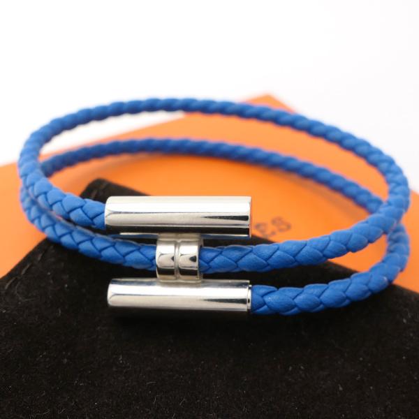 HERMES（エルメス） トゥルニ トレッセ レザーブレスレット ダブル