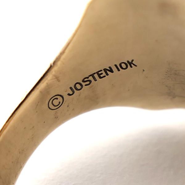 JOSTEN 10K カレッジリング サイズ17号 9.7g 石カケあり ジャスティン
