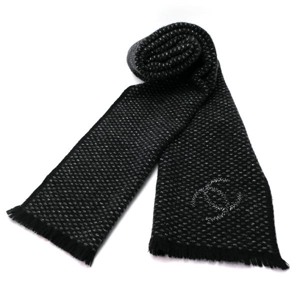 CHANEL シャネル マフラー ストール ココマーク カシミア100 CHANEL シャネル マフラー ストール ココマーク カシミア100