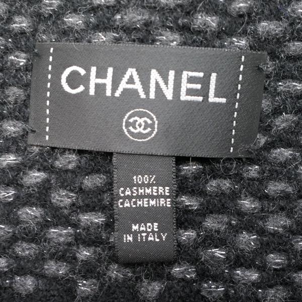 CHANEL シャネル マフラー ストール ココマーク カシミア100 CHANEL シャネル マフラー ストール ココマーク カシミア100