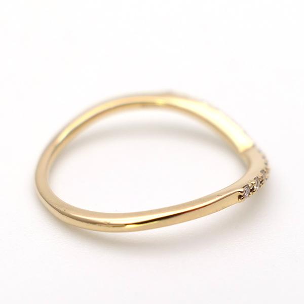 agete ハーフエタニティ V字 リング ダイヤモンド 0.06ct サイズ agete ハーフエタニティ V字 リング ダイヤモンド 0.06ct サイズ