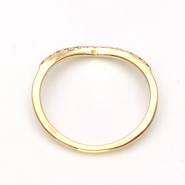agete ハーフエタニティ V字 リング ダイヤモンド 0.06ct サイズ agete ハーフエタニティ V字 リング ダイヤモンド 0.06ct サイズ