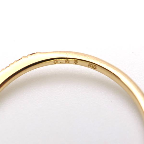 agete ハーフエタニティ V字 リング ダイヤモンド 0.06ct サイズ agete ハーフエタニティ V字 リング ダイヤモンド 0.06ct サイズ