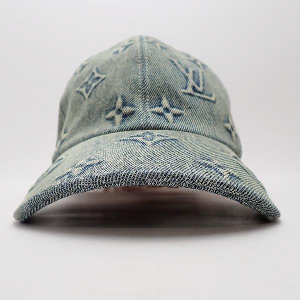 LOUIS VUITTON 美品 キャップ モノグラム ウォッシュドデニム M LOUIS VUITTON 美品 キャップ モノグラム ウォッシュドデニム M