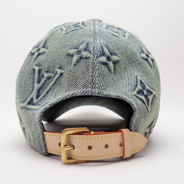 LOUIS VUITTON 美品 キャップ モノグラム ウォッシュドデニム M LOUIS VUITTON 美品 キャップ モノグラム ウォッシュドデニム M