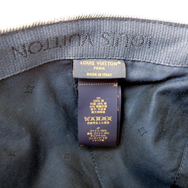 LOUIS VUITTON 美品 キャップ モノグラム ウォッシュドデニム M LOUIS VUITTON 美品 キャップ モノグラム ウォッシュドデニム M