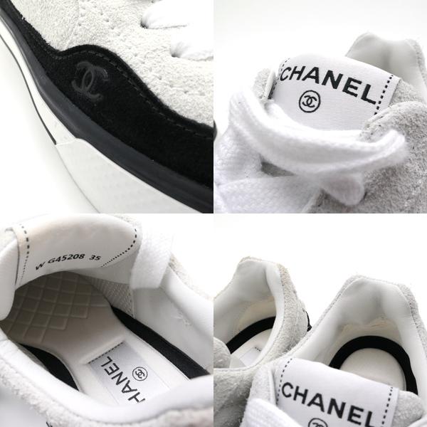 CHANEL スニーカー サイズ35 ホワイト G45208 23B ココマーク