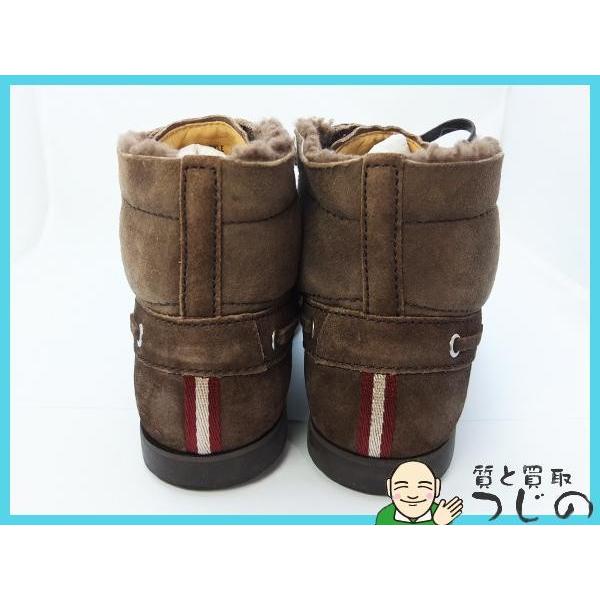 Bally BALLY スエードブーツ バックスキン ムートン #8E 27cm レース 