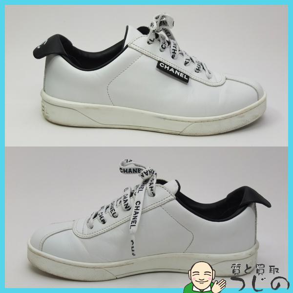 CHANEL シャネル スニーカー ローカット ココマークロゴ #35 CHANEL シャネル スニーカー ローカット ココマークロゴ #35