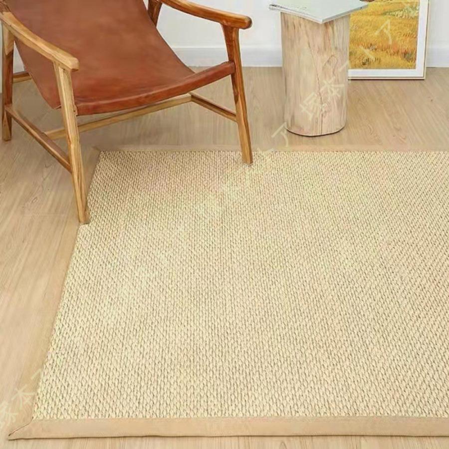 サイザル麻 麻 ラグ 長方形 カーペット マット リネン ラグマット 玄関