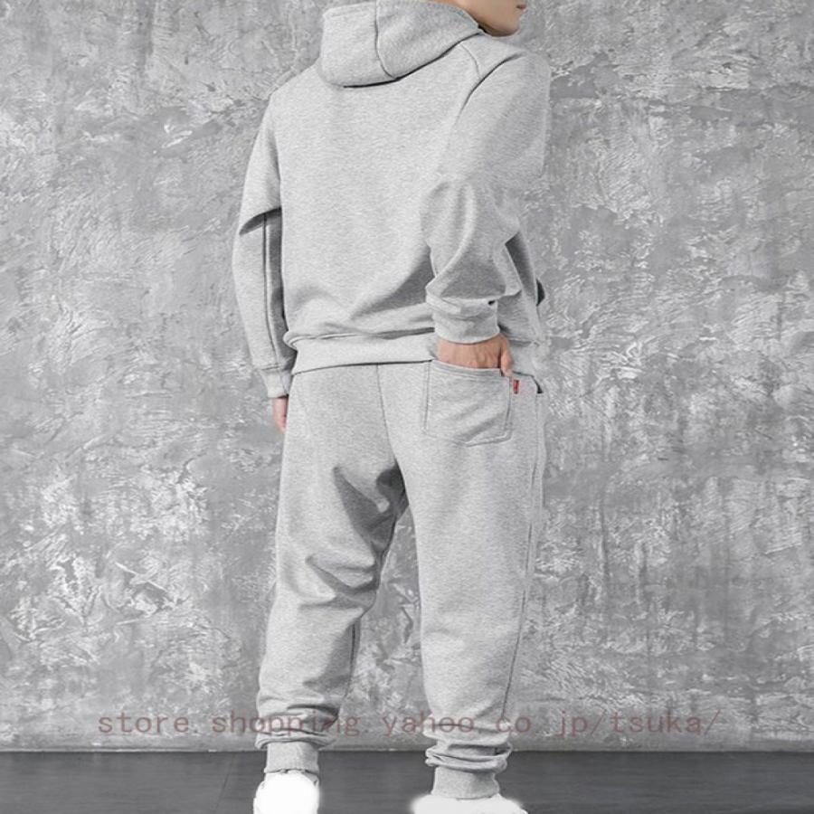 裏ボア スウェット セットアップ メンズ 上下セット 冬 厚手 あったか