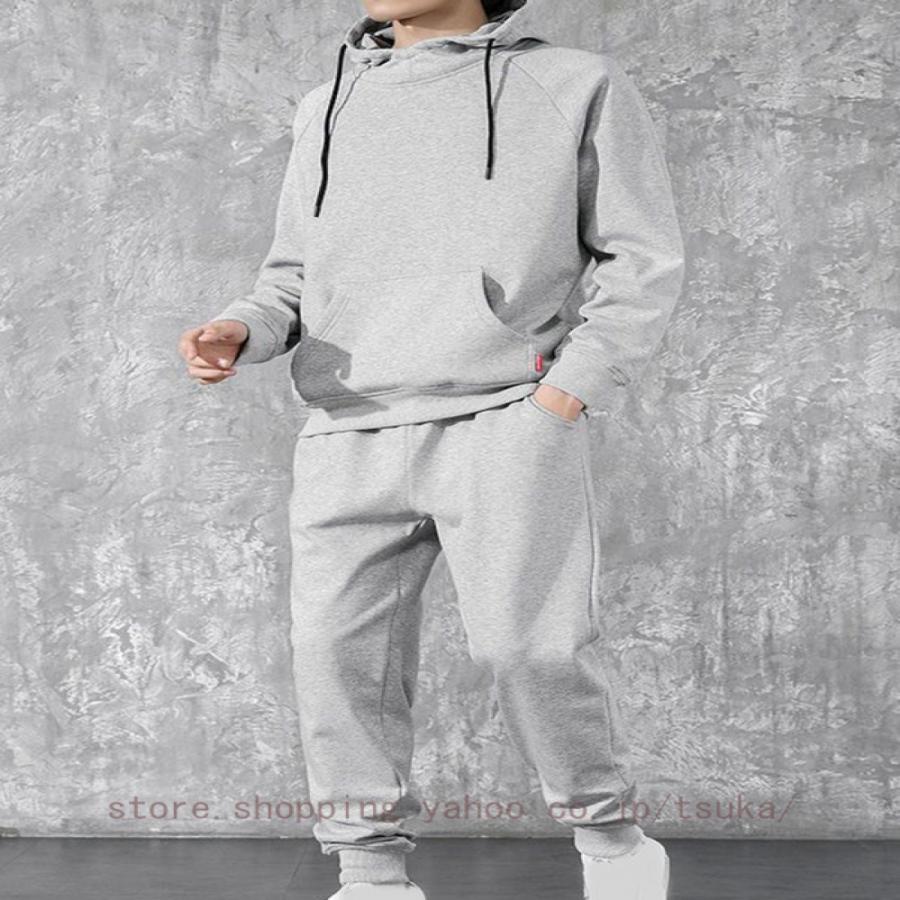 裏ボア スウェット セットアップ メンズ 上下セット 冬 厚手 あったか