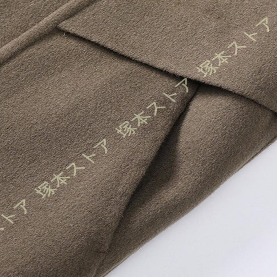 冬服 メンズ ロングジャケット チェスターコート 大きいサイズ ウール 無地 秋冬 ビジネス カジュアル 暖かい 紳士服 冬コート 膝下丈 厚手 防寒着 ロング丈_16
