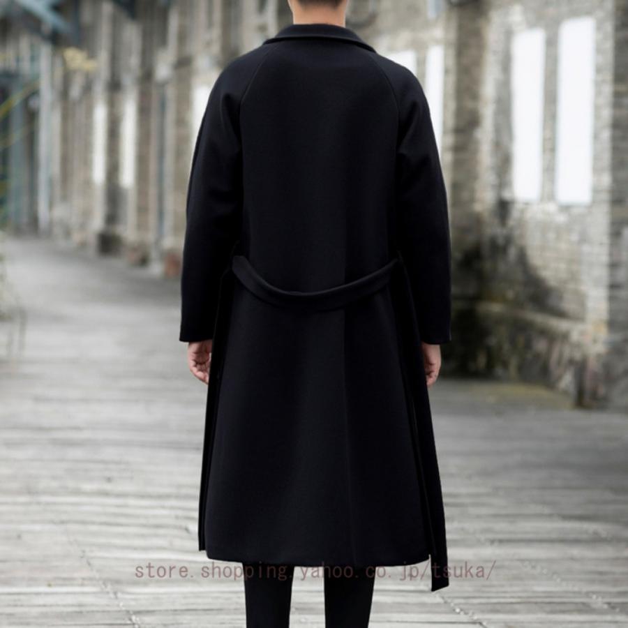 コート メンズ ロング ジャケット チェスターコート 大きいサイズ ウール 無地 秋冬 ビジネス 暖かい 紳士服 冬コート 厚手 防寒着 ロングコート アウター_14