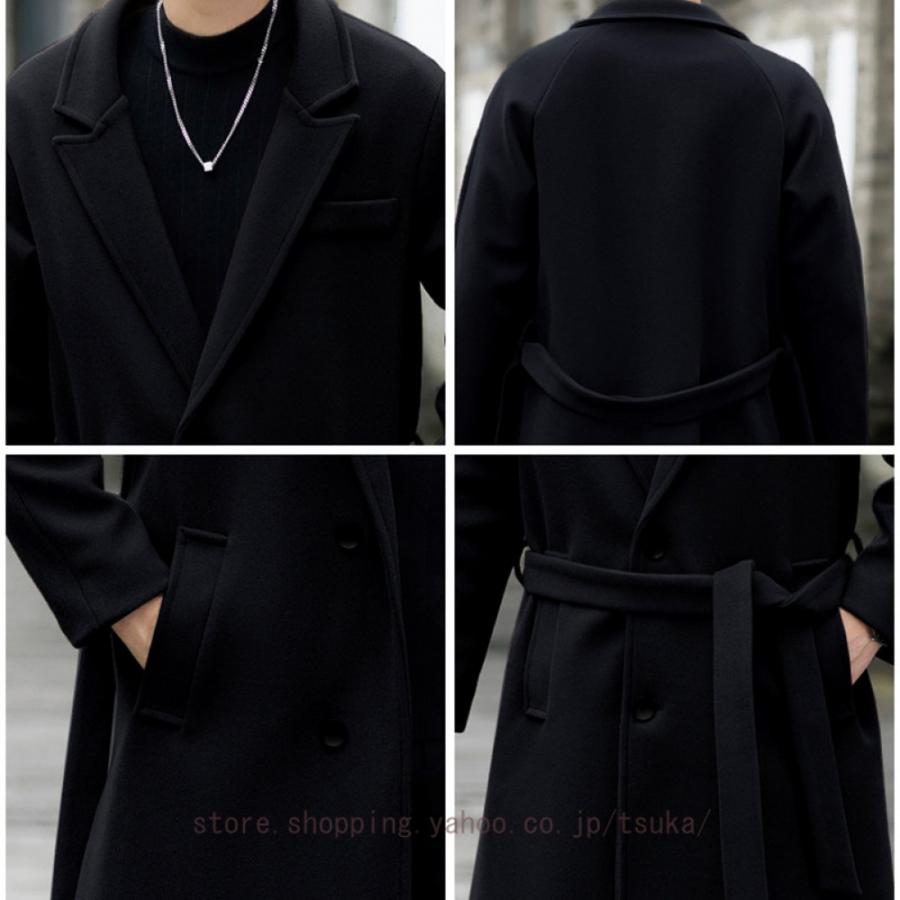 コート メンズ ロング ジャケット チェスターコート 大きいサイズ ウール 無地 秋冬 ビジネス 暖かい 紳士服 冬コート 厚手 防寒着 ロングコート アウター_15