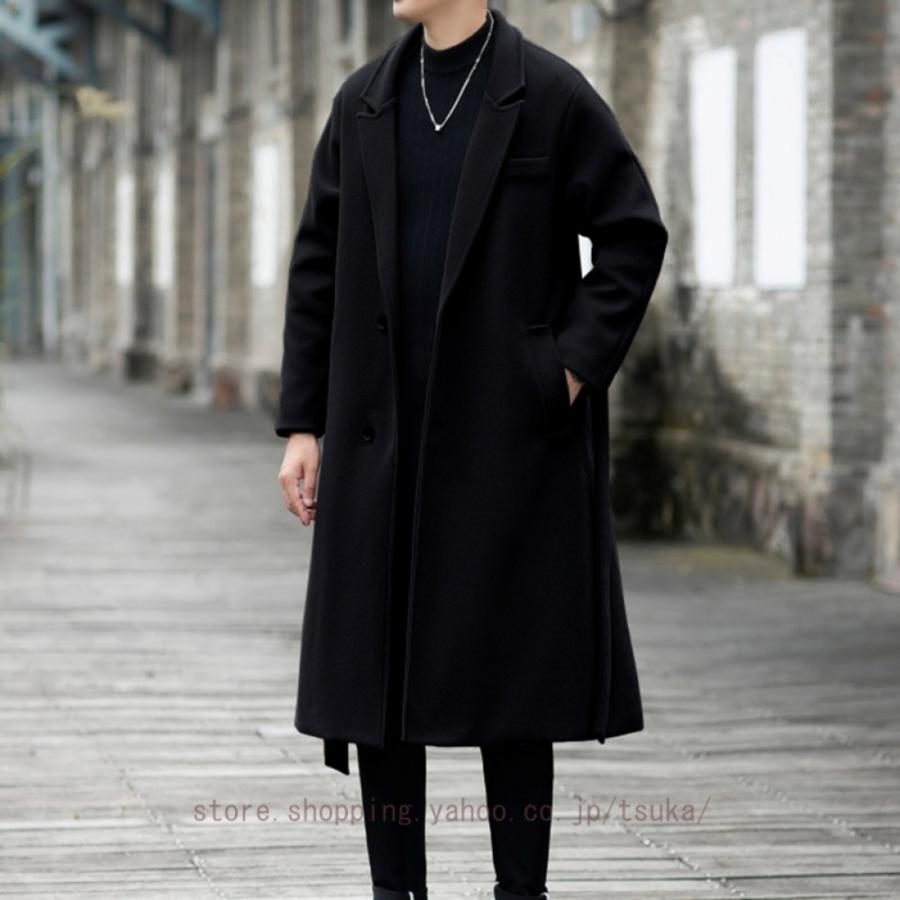 コート メンズ ロング ジャケット チェスターコート 大きいサイズ ウール 無地 秋冬 ビジネス 暖かい 紳士服 冬コート 厚手 防寒着 ロングコート アウター_19