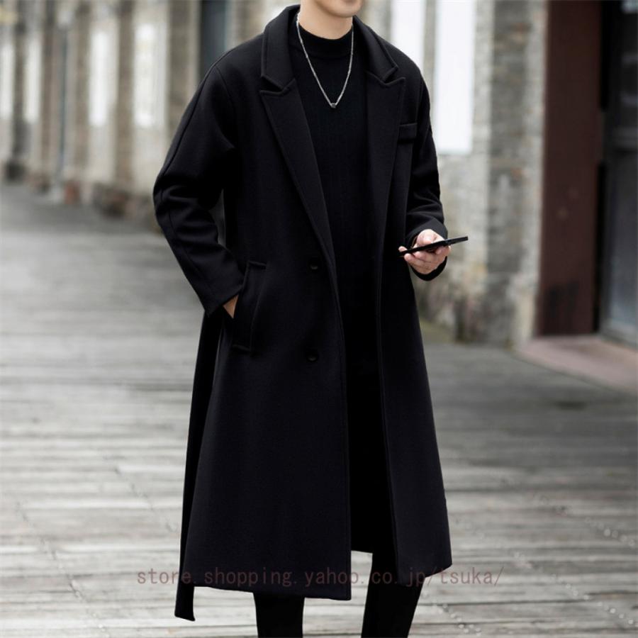 コート メンズ ロング ジャケット チェスターコート 大きいサイズ ウール 無地 秋冬 ビジネス 暖かい 紳士服 冬コート 厚手 防寒着 ロングコート アウター_11