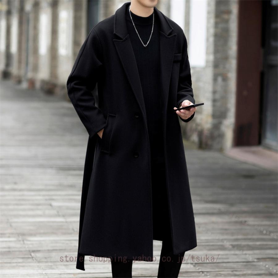 コート メンズ ロング ジャケット チェスターコート 大きいサイズ ウール 無地 秋冬 ビジネス 暖かい 紳士服 冬コート 厚手 防寒着 ロングコート アウター_13