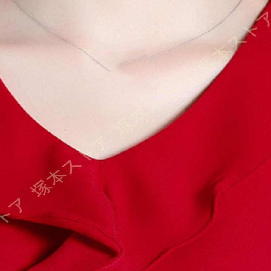 レディース 無地 半袖 ブラウス 蝶結び フレア袖 夏 シフォン シャツ 無地 ゆったり 着痩せ カットソー トップス 夏 カジュアル 通勤 オフィス風 ワイシャツ |  | 14