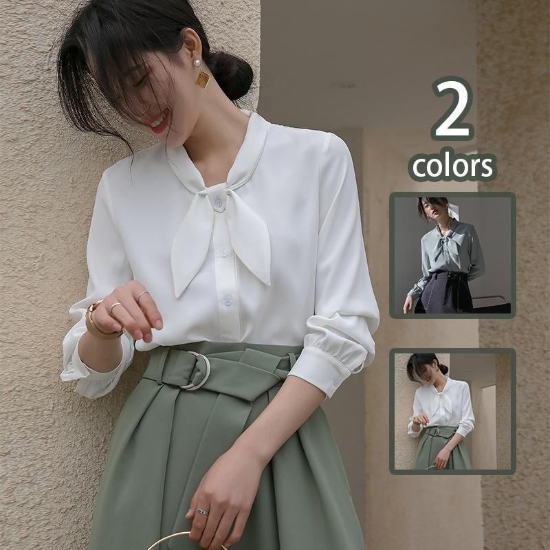 シフォン シャツ 通勤 長袖 春夏秋冬 レディース OL オフィス フォーマル ブラウス セクシー Vネック 無地 スリム Tシャツ 薄手 シースルー カジュアル 通勤