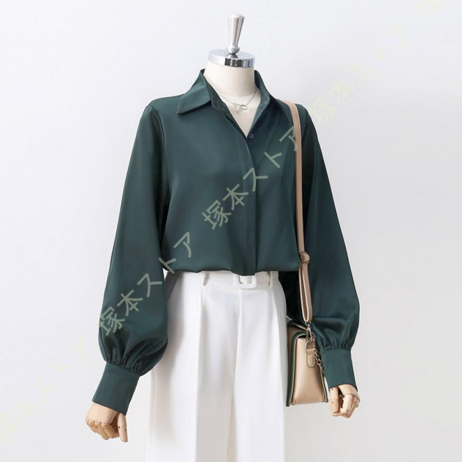 シャツ ブラウス レディース 九分袖 9分袖 スーツ インナー オフィス ビジネス 事務服 制服 リクルート おしゃれ ワイシャツ 白 無地 ホワイト 開襟