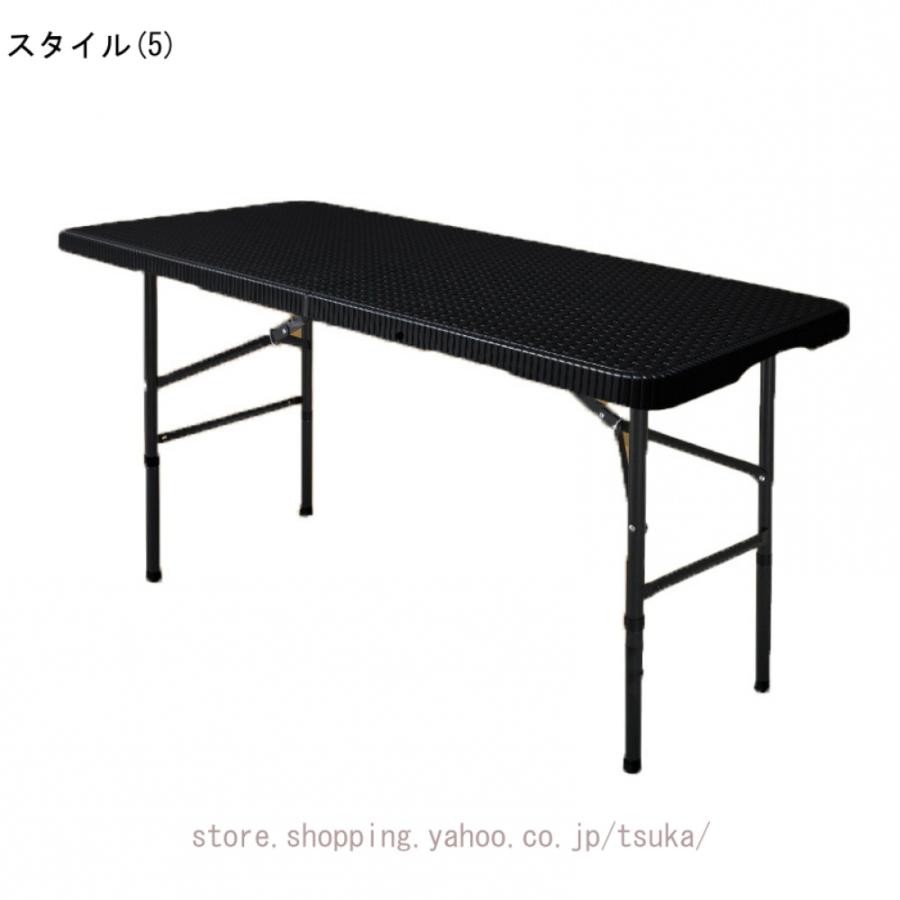 折りたたみテーブル 折りたたみ作業テーブル ホワイト 幅折りたたみ