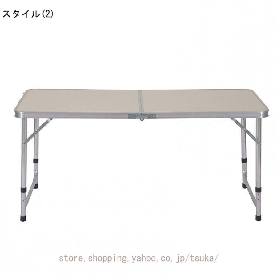 アウトドア テーブル 折りたたみ キャンプテーブル 高さ調節可能 レジャーテーブル 120×60 ピクニックテーブル キャンプ 折り畳みテーブル コンパクト_4
