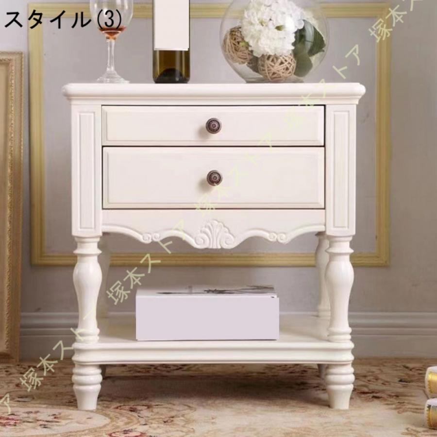 サイドテーブル 木製 レトロ おしゃれ 花瓶台 玄関 電話台 引き出し