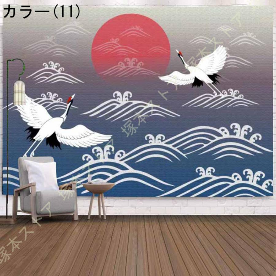 タペストリー 中華風 中国 荷 家/お店 壁飾り 大判 おしゃれ