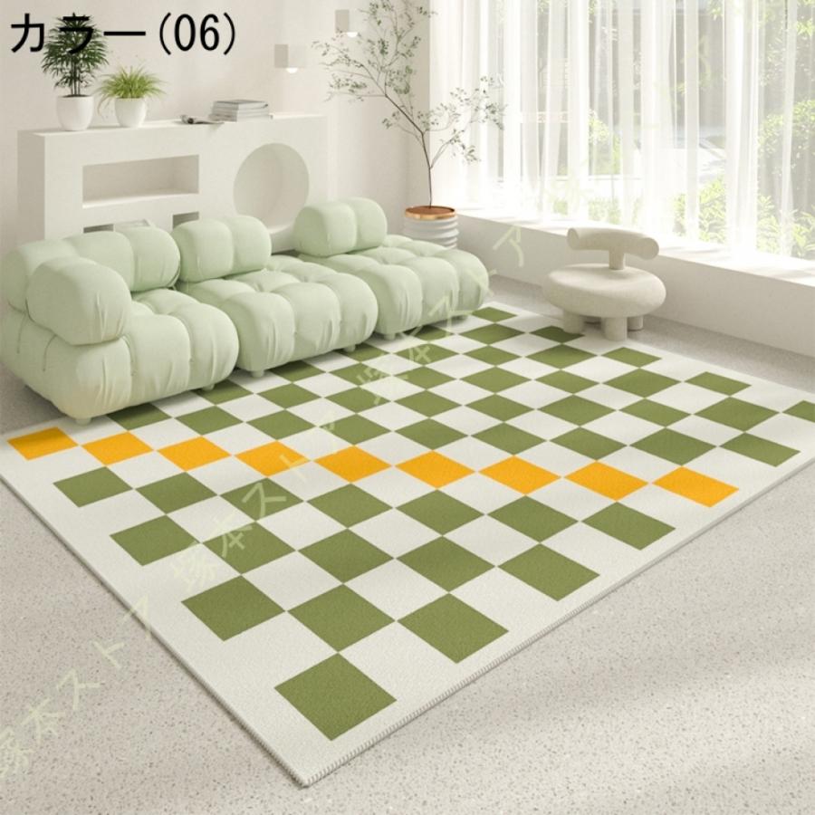 ラグ ラグマット 丸洗い 北欧 新生活 カーペット ラグマット じゅうたん 防ダニ マット 無地 リビング ダイニング モダン ラグ 柔らかい 長方形 絨毯_13
