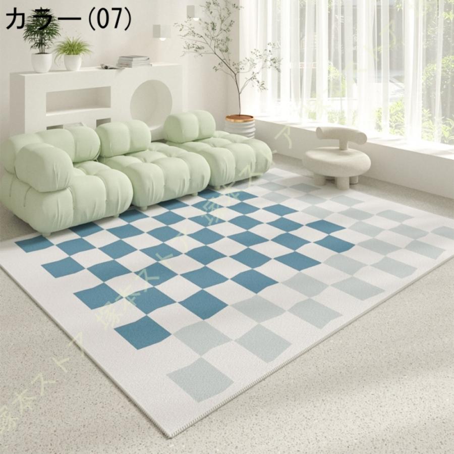 ラグ ラグマット 丸洗い 北欧 新生活 カーペット ラグマット じゅうたん 防ダニ マット 無地 リビング ダイニング モダン ラグ 柔らかい 長方形 絨毯_14