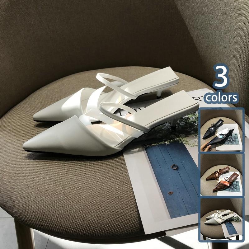 レディース 靴 シューズ かかとなし ピンヒール 大人 デイリー 高見え 黒 春 ミュール サンダル ミュールパンプス ヒール ストラップ ローヒール Mhzcc4pm Www Familyontour De