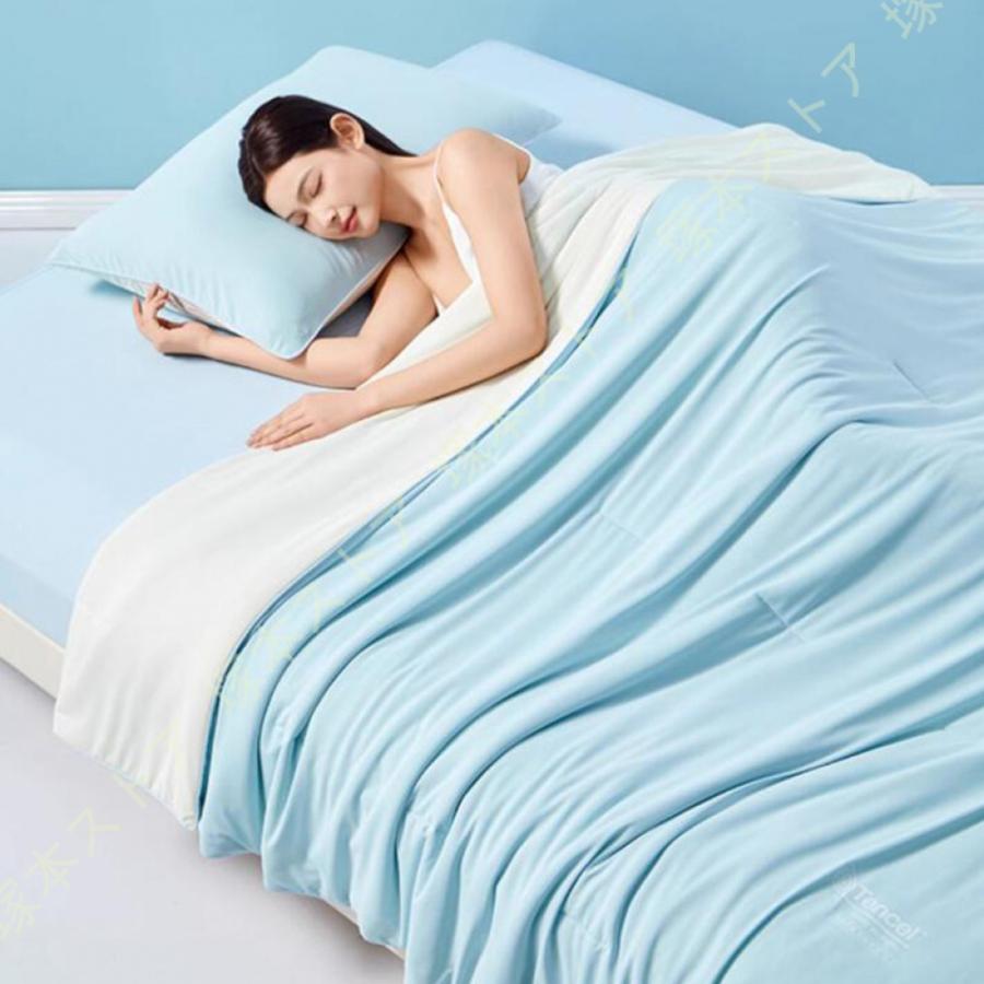 夏用掛け布団 夏用 乾きやすい ふわさら 清潔 抗菌 防臭 春夏用 シンプル 肌触り良い ダブルサイズ おしゃれ 肌掛け 夏用 キルトケット 布団 クール_15