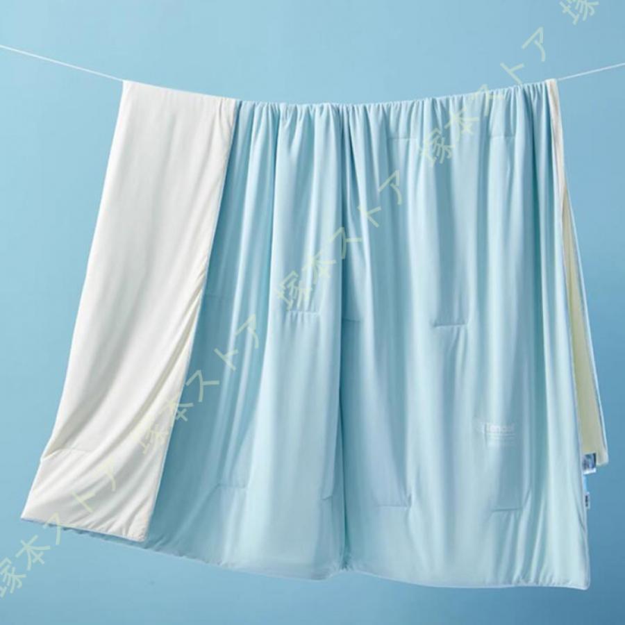 夏用掛け布団 夏用 乾きやすい ふわさら 清潔 抗菌 防臭 春夏用 シンプル 肌触り良い ダブルサイズ おしゃれ 肌掛け 夏用 キルトケット 布団 クール_17