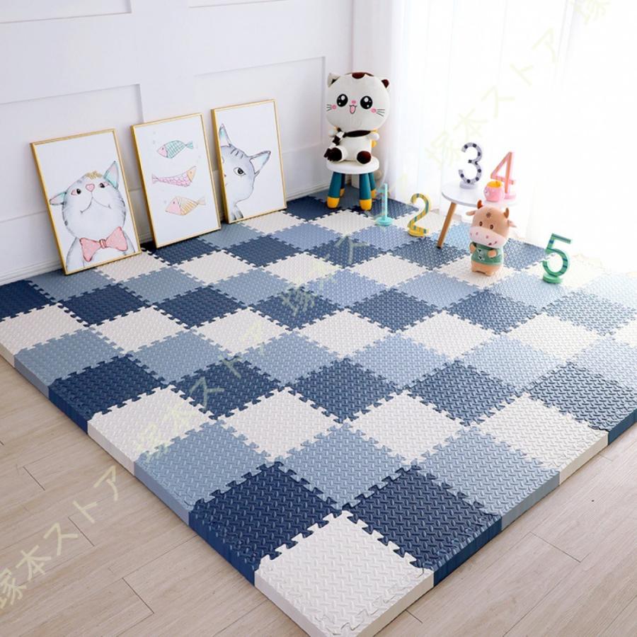 パズルマット プレイマット 洗える 滑り止め おしゃれ 北欧 ジョイント