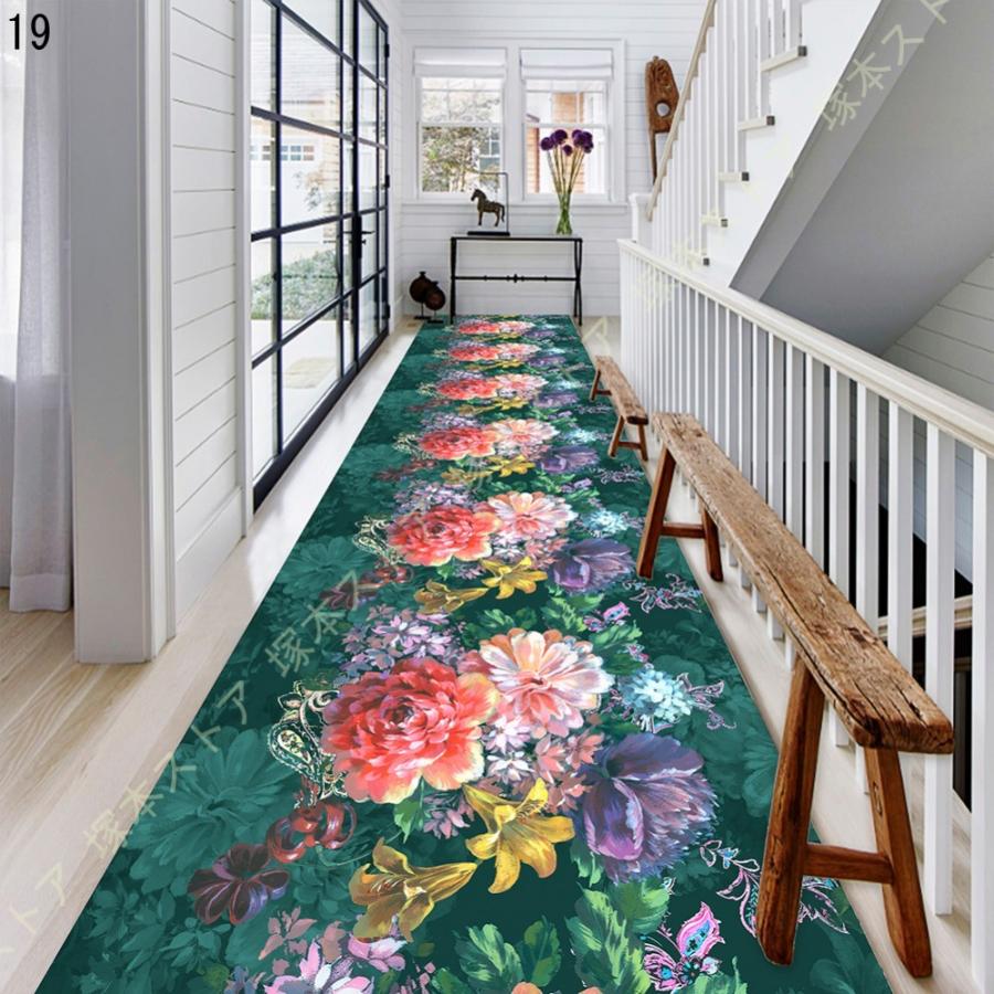 長い 廊下敷き 滑り止め 洗える ホール 階段入口 カーペットランナー