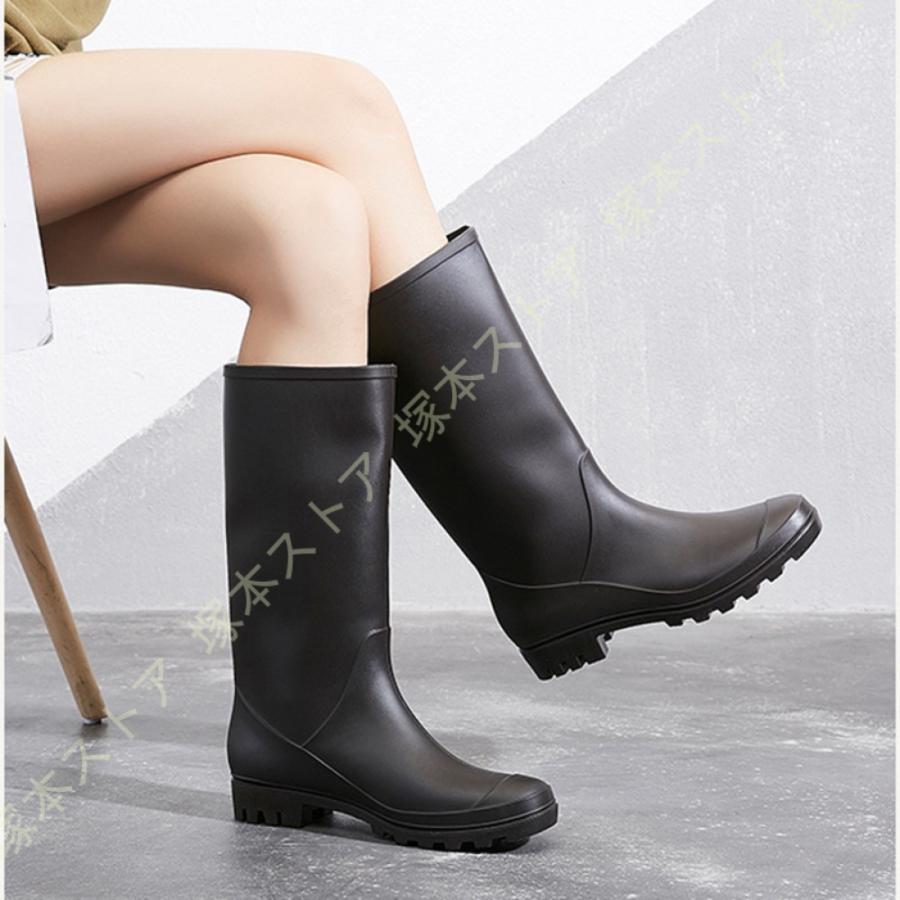長靴 レディース 農作業 軽量 ロングブーツ レインブーツ 完全防水