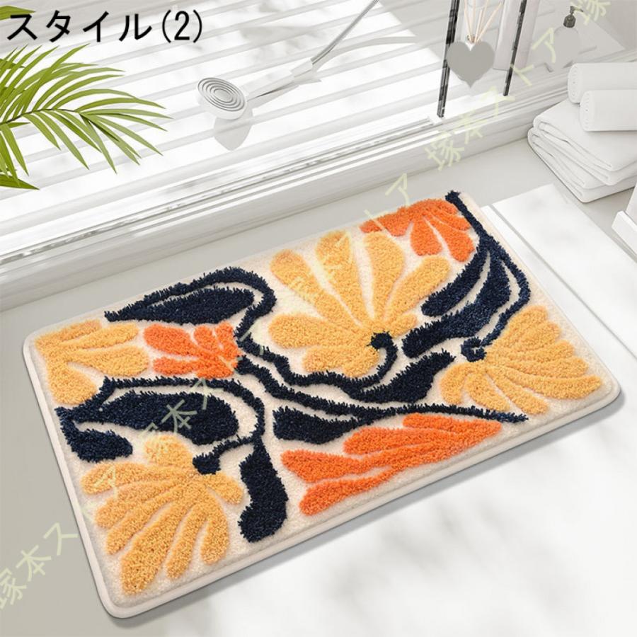 バスマット 速乾 吸水 お風呂マット 洗える 柔らかい 滑り止め 快適