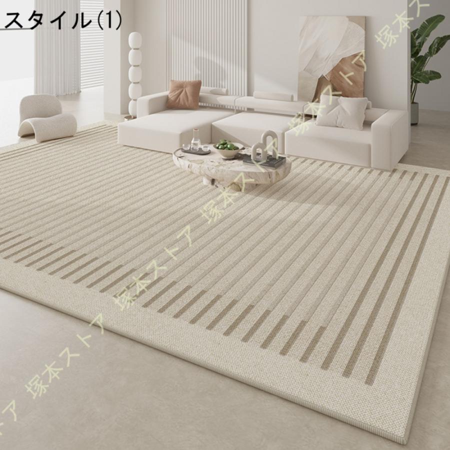 カーペット ラグ 2畳1畳3畳 厚手 ラグマット 洗える 絨毯 オールシーズン おしゃれ 滑り止め 撥水加工 防音 ふわもこ 北欧 フランネル 床暖房_8