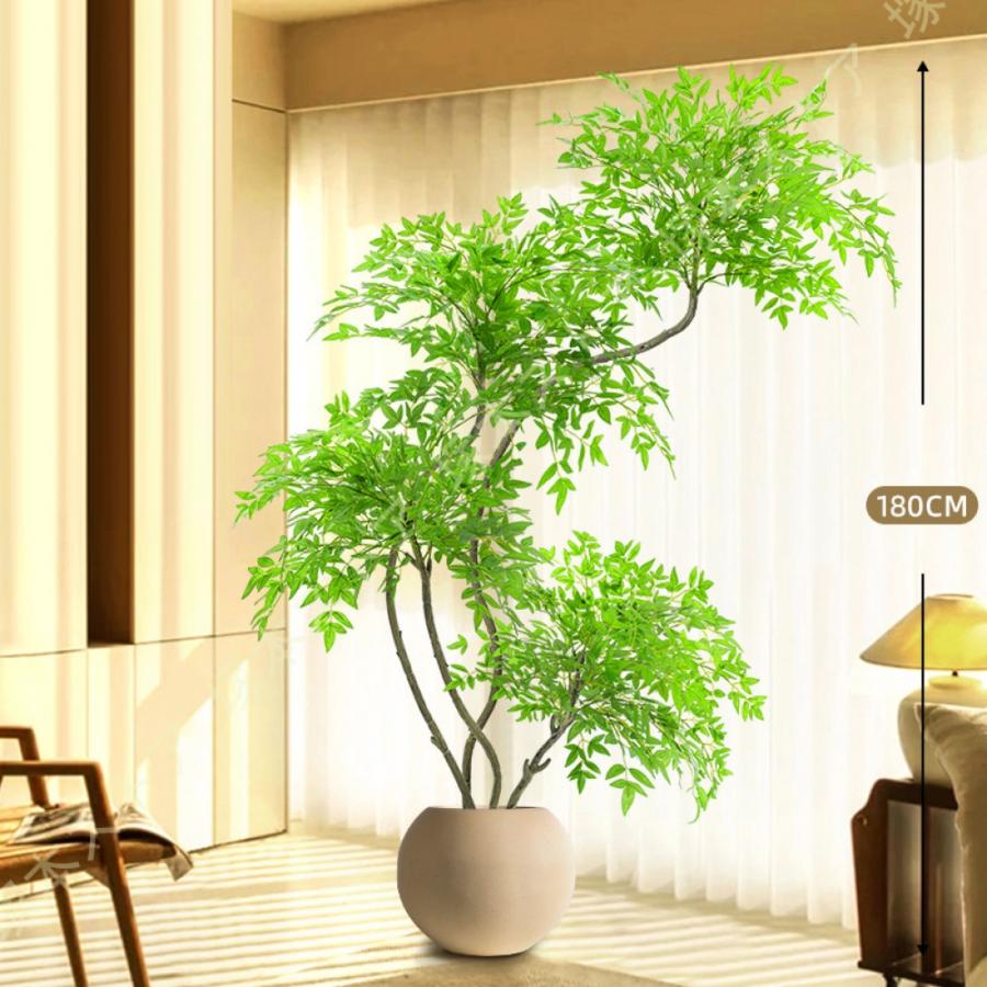 フェイクグリーン　インテリアグリーン　観葉植物 大型 フェイクグリーン 鮮やかな葉色 おしゃれ 人工観葉植物