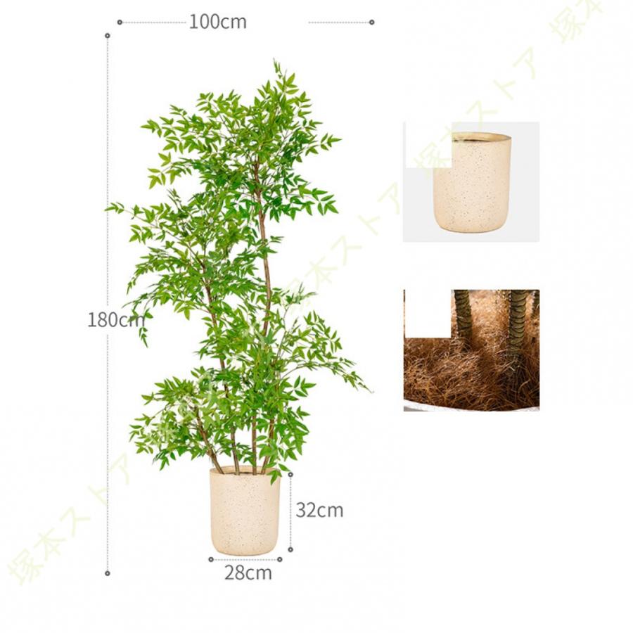 大型 フェイクグリーン 人工観葉植物 人工植物 鮮やかな色 180cm 人工観葉植物 大型 フェイクグリーン 人工植物 リアル 室内外対応