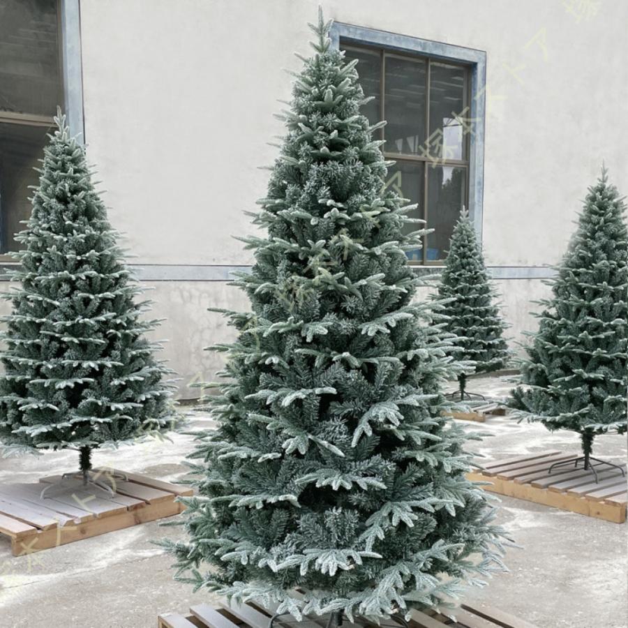 クリスマスツリー 雪化粧 おしゃれ 針葉樹 ヌードツリー 豊富な枝数 本物そっくり モミと松 細かく見栄え クリスマスツリー 店舗装飾 開店祝い 新築祝い_2