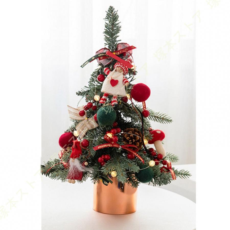 針葉樹 クリスマスツリー 小型 卓上 スノークリスマスツリー ミニ 卓上 ツリー ライト付き キラキラ DIY可能 部屋 商店 ご自宅用 ショップ用 店舗用 雰囲気_6