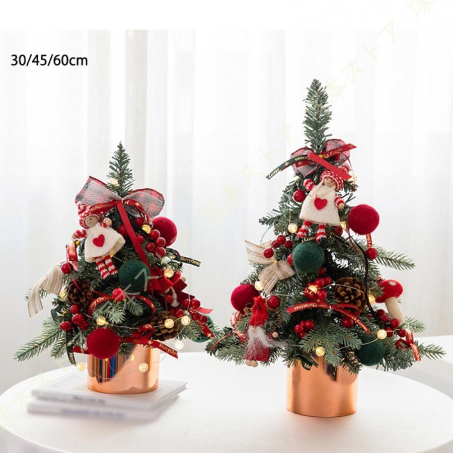 針葉樹 クリスマスツリー 小型 卓上 スノークリスマスツリー ミニ 卓上 ツリー ライト付き キラキラ DIY可能 部屋 商店 ご自宅用 ショップ用 店舗用 雰囲気_7