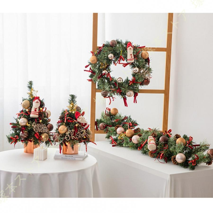 針葉樹 クリスマスツリー 小型 卓上 スノークリスマスツリー ミニ 卓上 ツリー ライト付き キラキラ DIY可能 部屋 商店 ご自宅用 ショップ用 店舗用 雰囲気_9